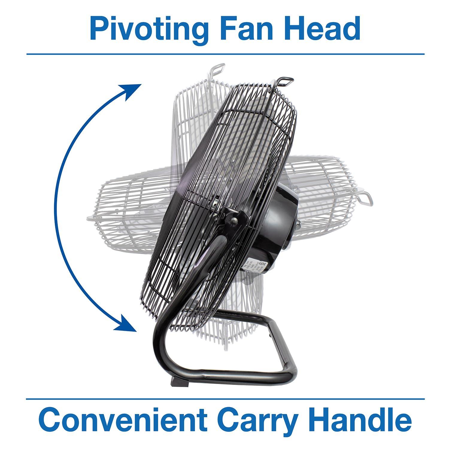 Air King Air King 3-Speed Indoor Industrial Open Motor Pivoting Floor Fan