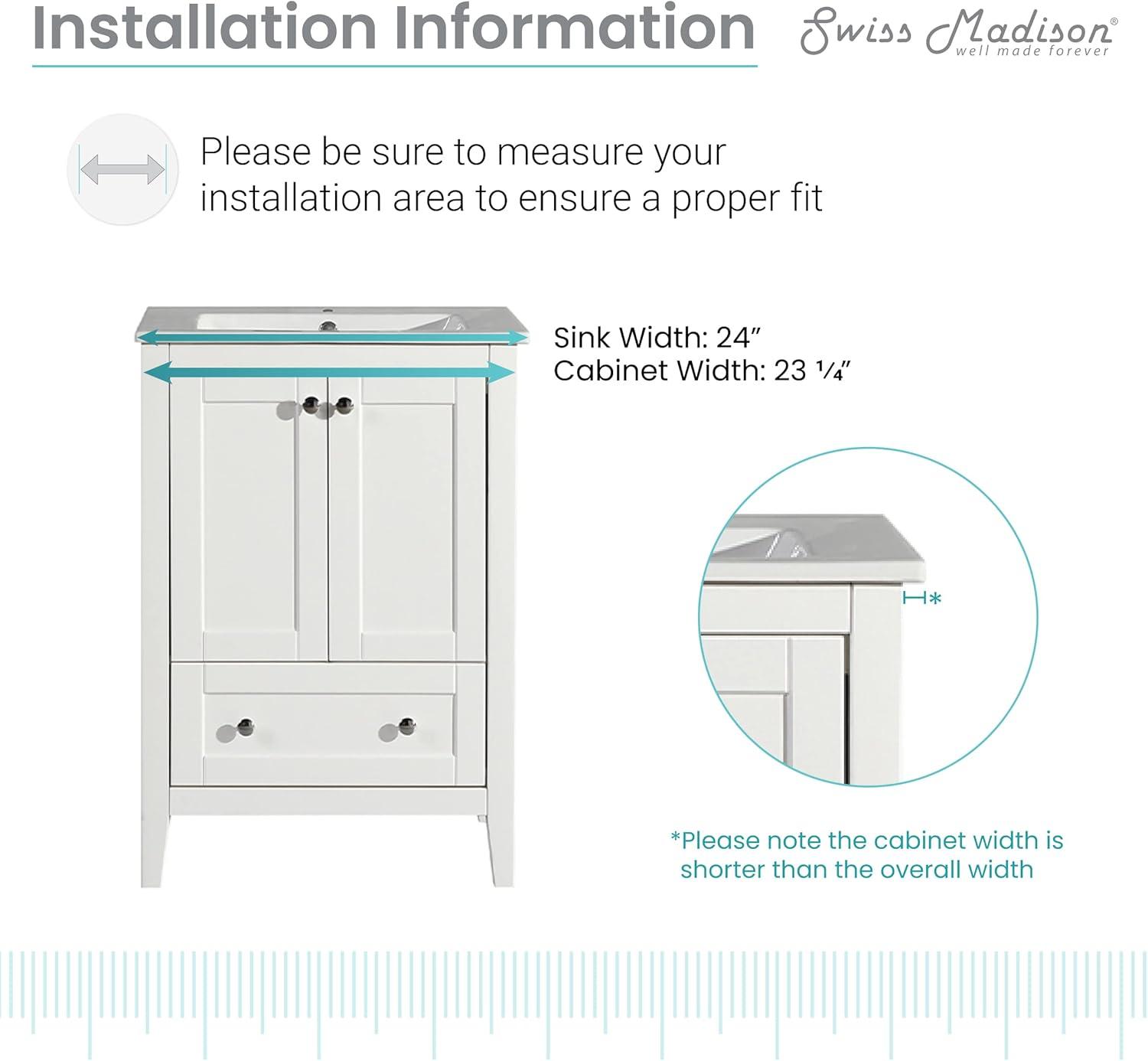 Cannes 24" Single Bathroom Vanity Set