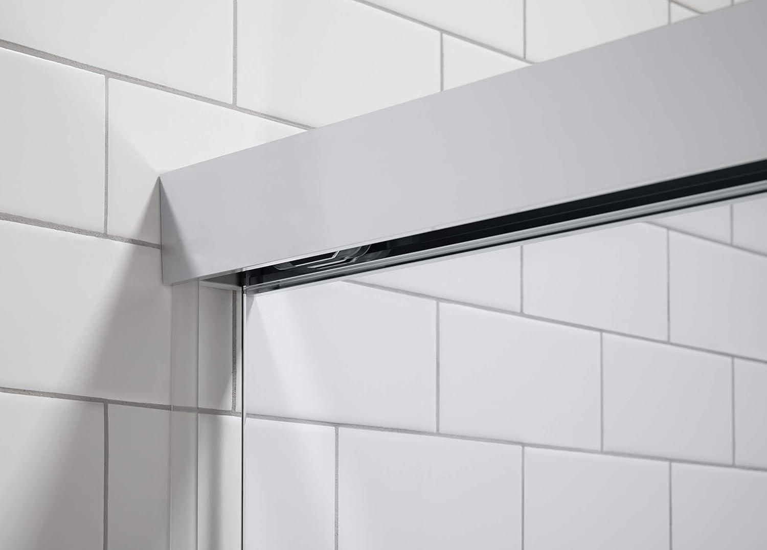 Revel 59.63'' x 55.5'' Double Sliding Bath Door with CleanCoat® Technology