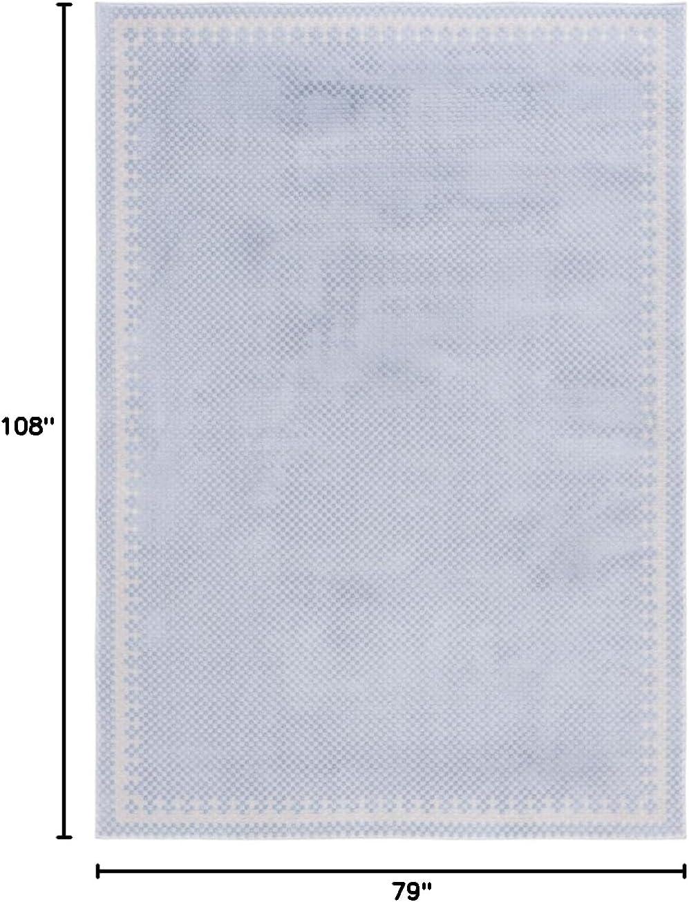 SAFAVIEH Continental Ermintrude Distressed Area Rug, Blue/Beige, 6'7" x 9'