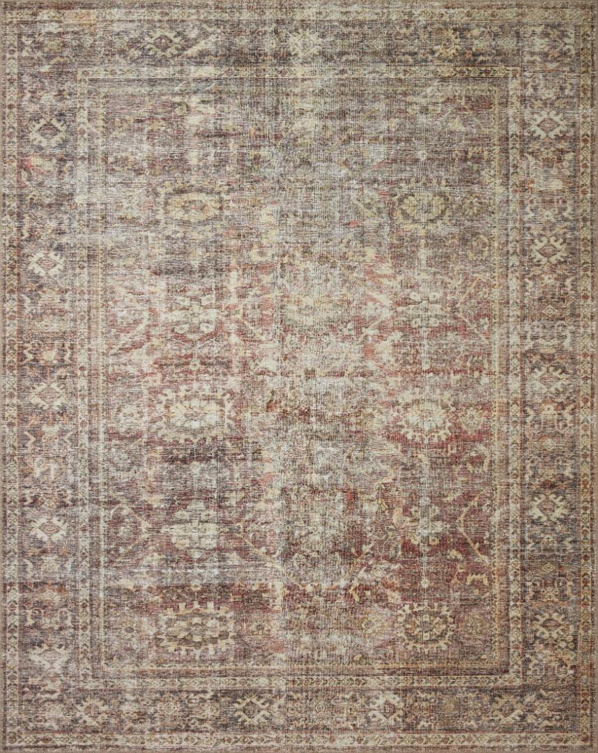 Amber Lewis x Loloi Georgie Oriental Bordeaux/Antique Area Rug