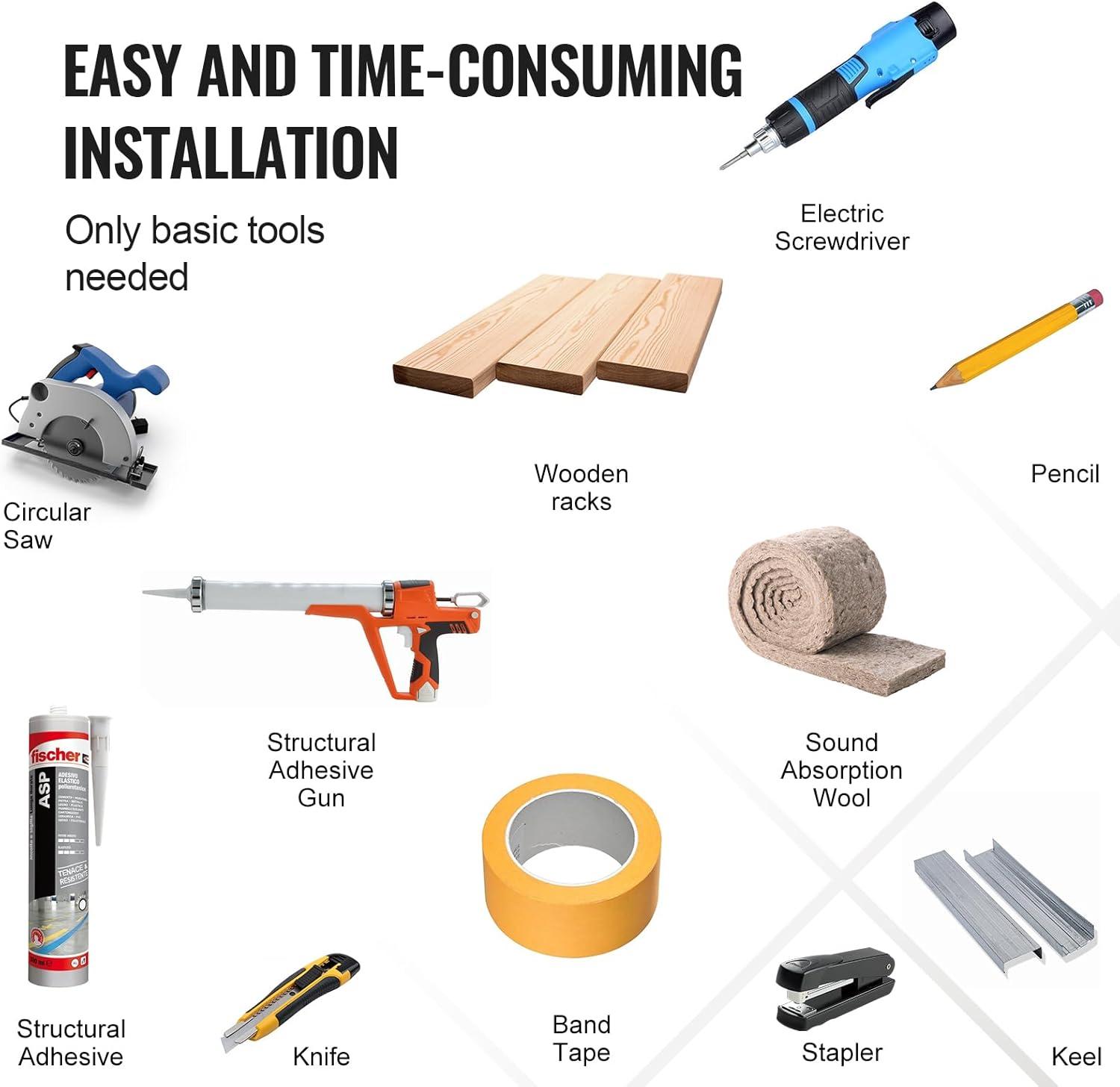 VEVOR Wood Slat Acoustic Panels for Modern Wall Decor