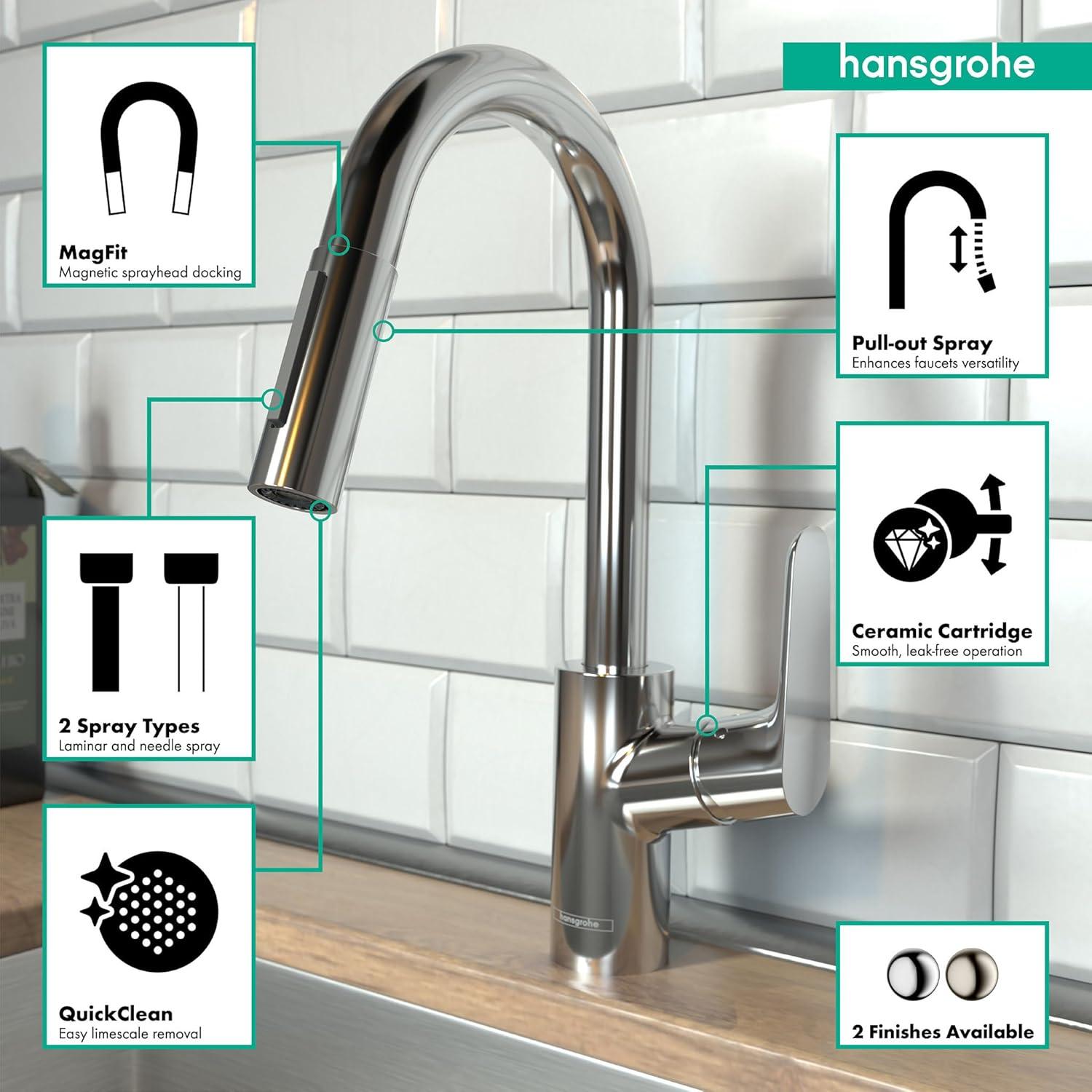 Focus Pull Down Single Handle Kitchen Faucet