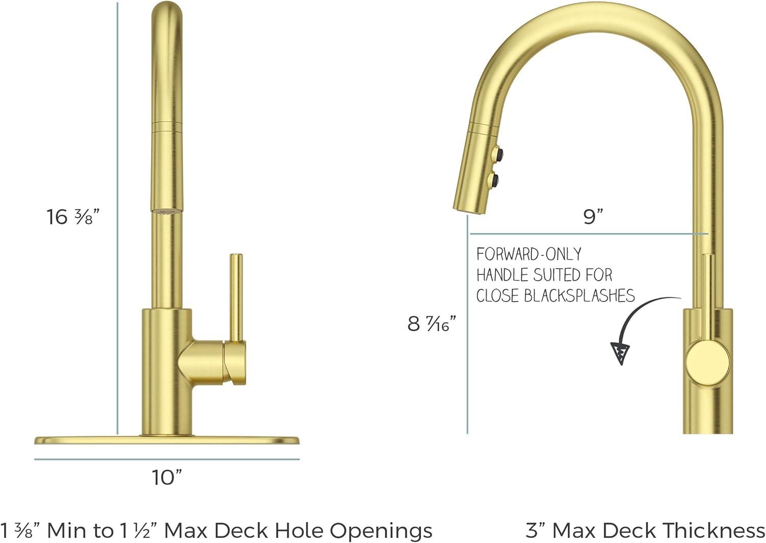 Pfister LG529SABG Stellen Pull Down Single Handle Kitchen Faucet