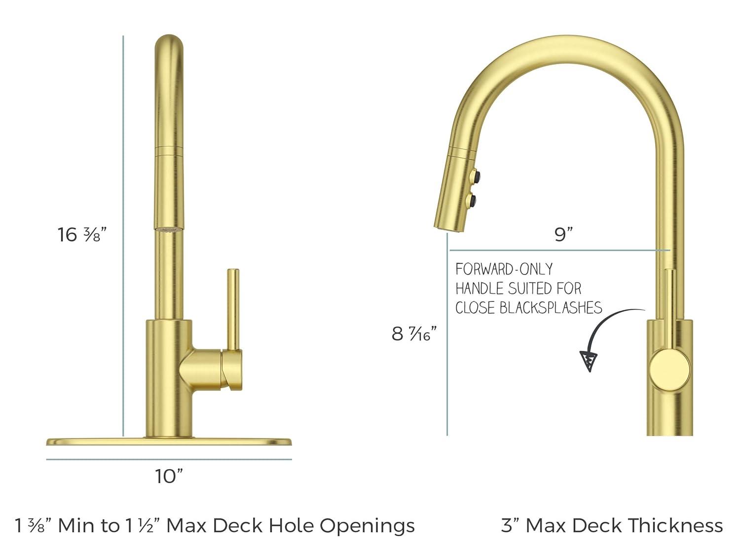 Pfister LG529SABG Stellen Pull Down Single Handle Kitchen Faucet