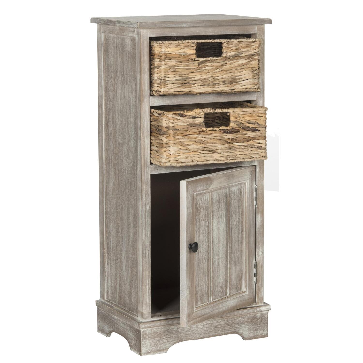 Connery Cabinet - AMH5742 - White Washed - Safavieh Couture