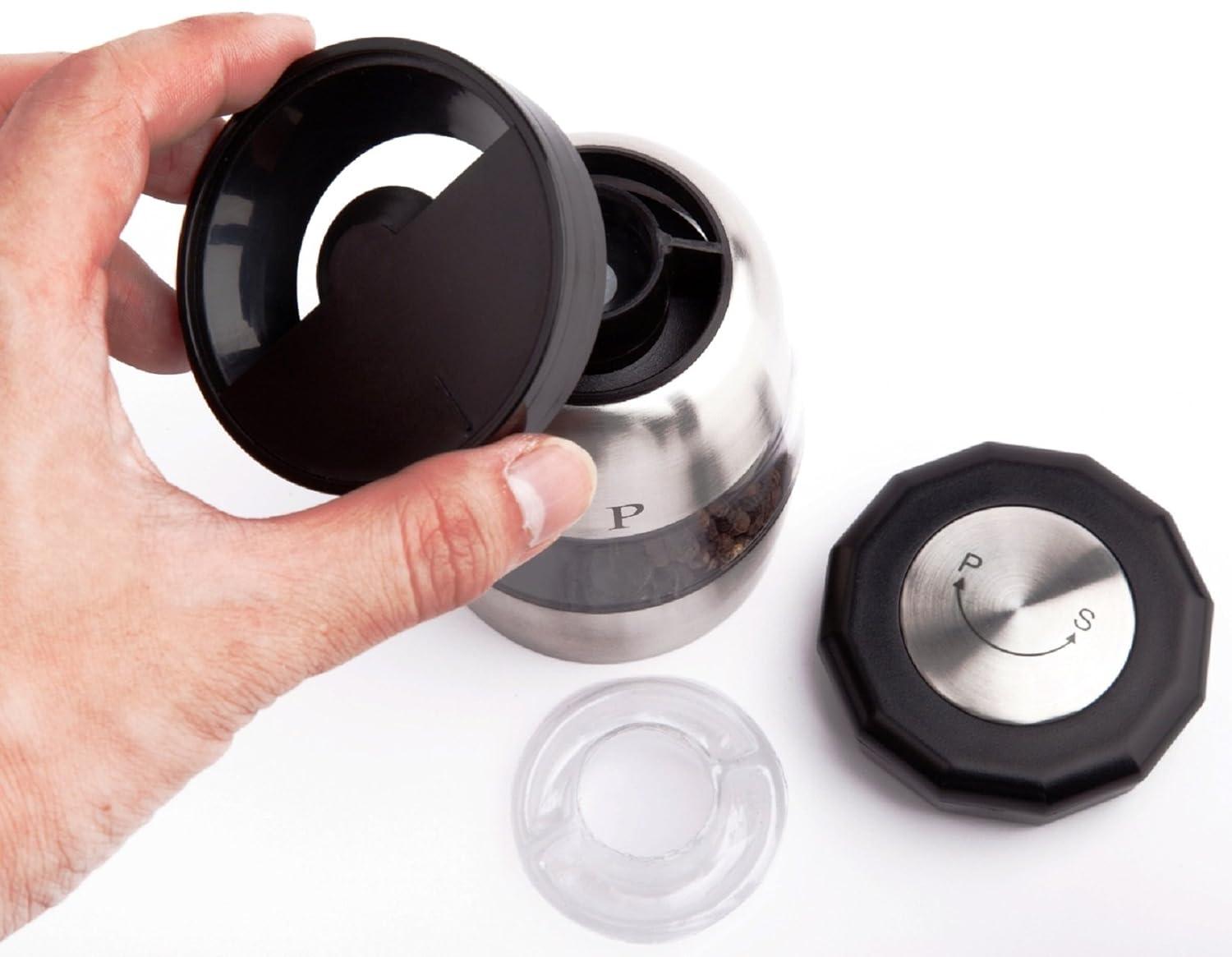 Ozeri Duo Ultra Grinder 2-in-1 Salt & Pepper Combination Mill