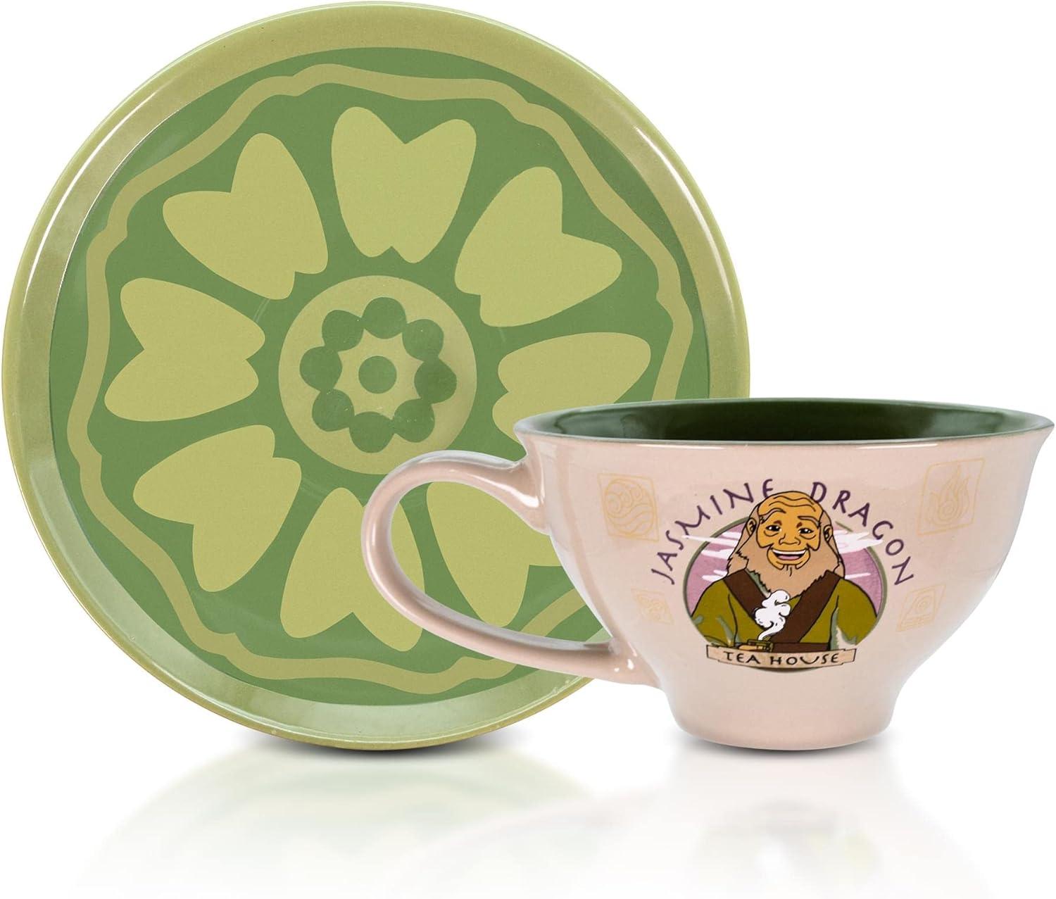 Avatar Jasmine Dragon Ceramic Teacup and Saucer Set