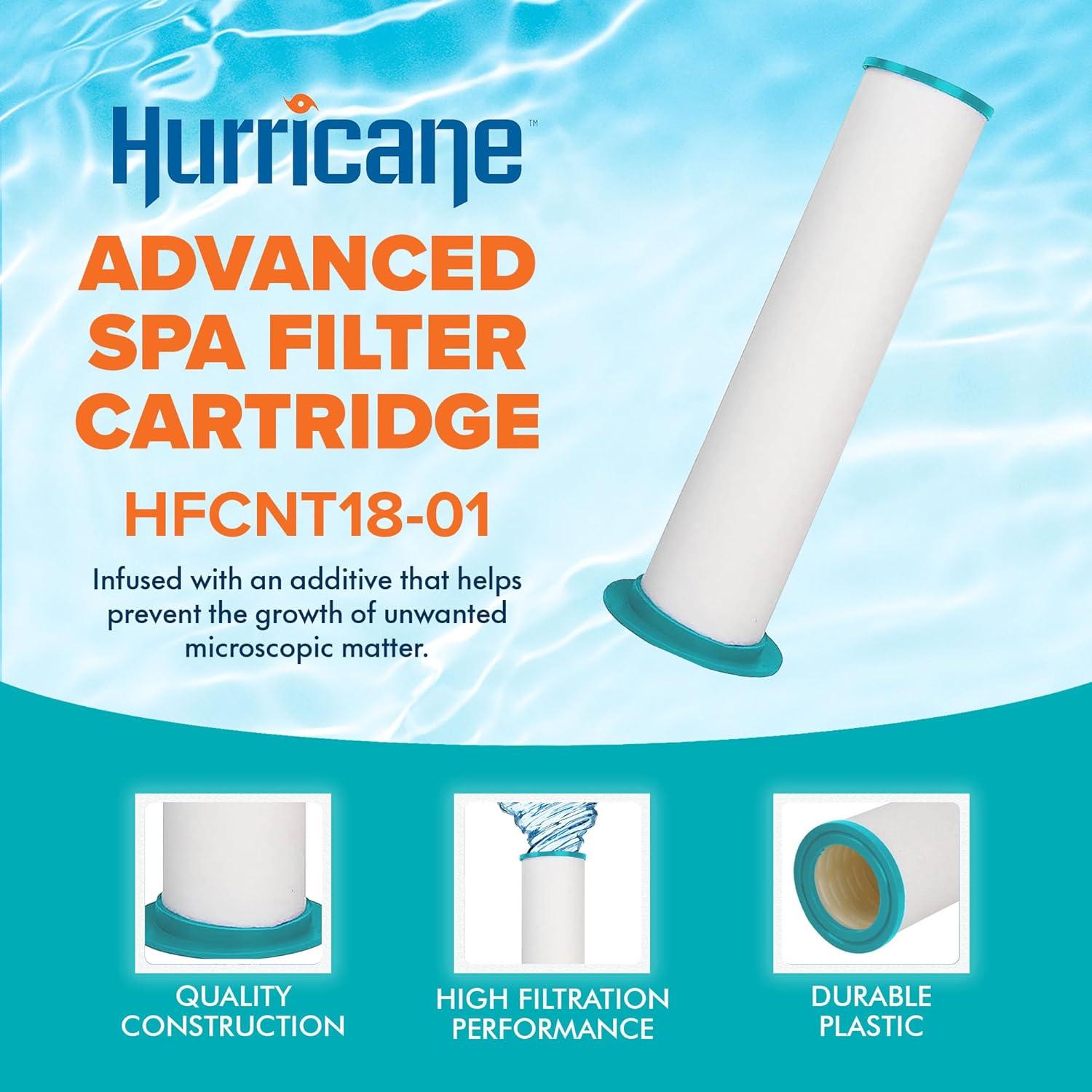 Hurricane HF-CNT18-01 Advanced Pool and Spa Filter Cartridge Inner Pre Filter Replacement for Sundance Series 880 6473-164