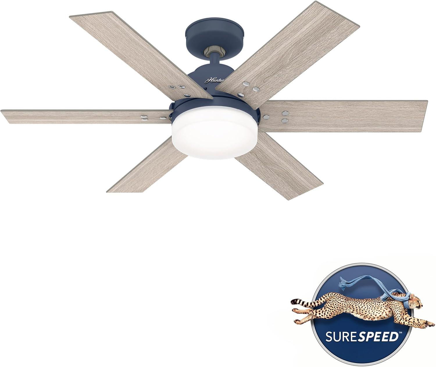 44" Pacer 6 - Blade Ceiling Fan with Lights and Remote