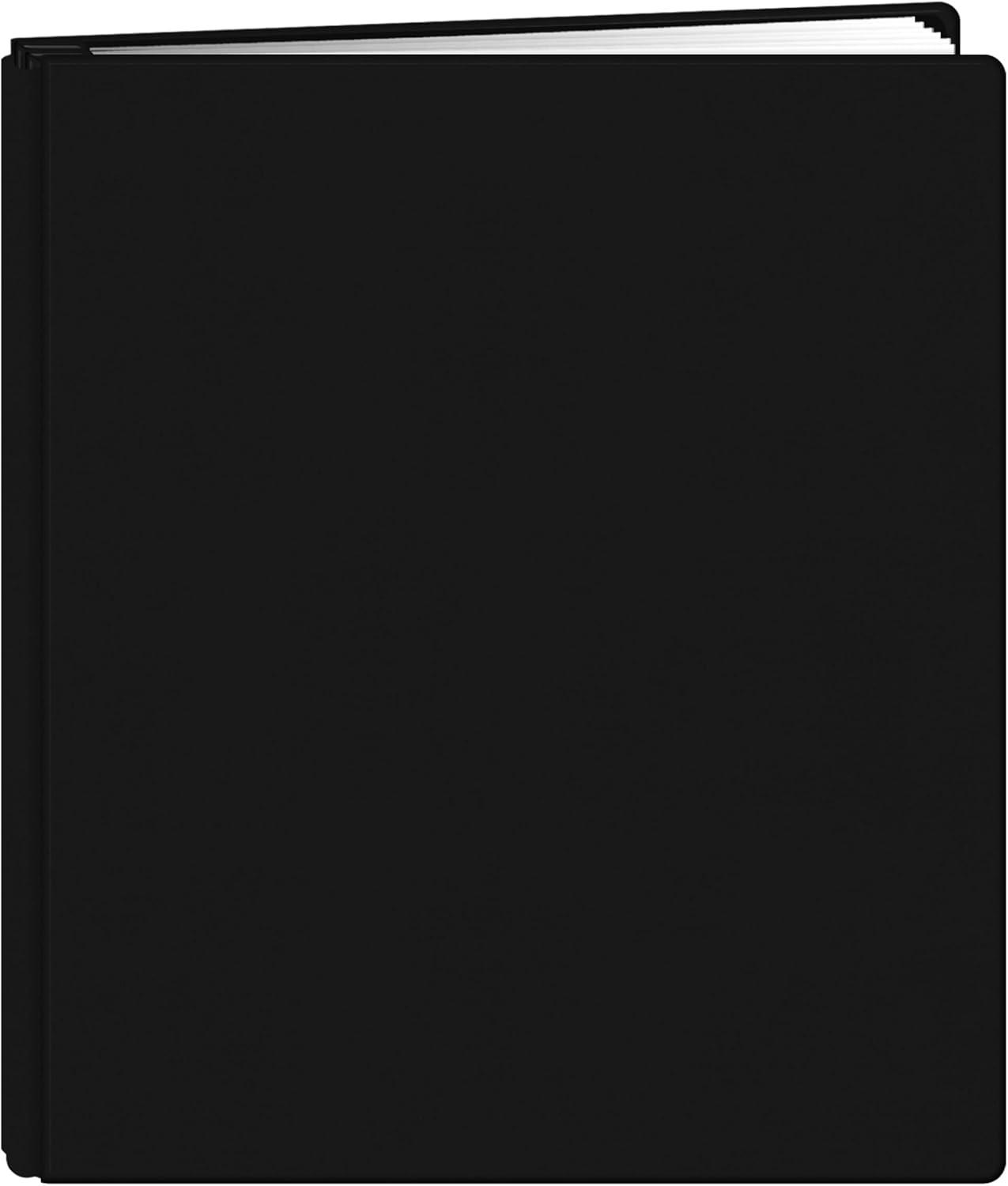 Pioneer Family Treasures Fabric Post Bound Album 8.5"X11"-Black