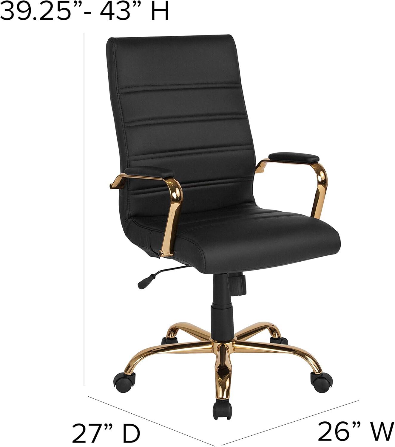 Merrick Lane High Back Executive Swivel Office Chair with Arms