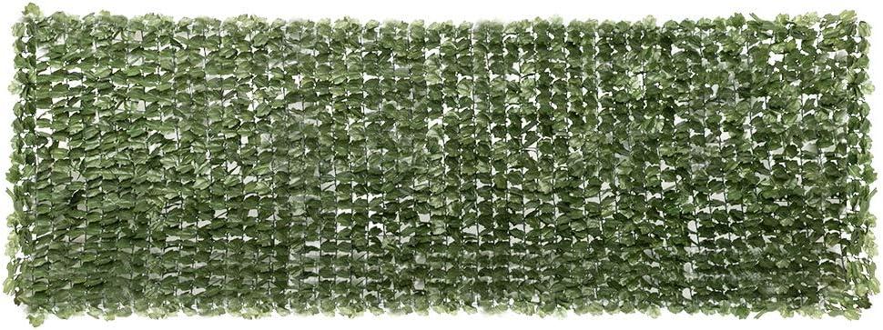 VINGLI 39" x 119" Green Faux Ivy Privacy Fence Screen