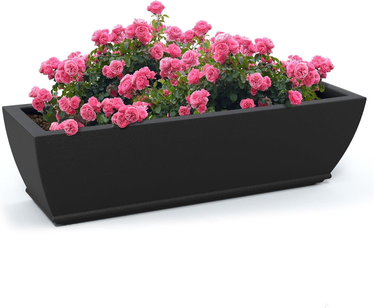 Acadia 3ft Window Box - Black