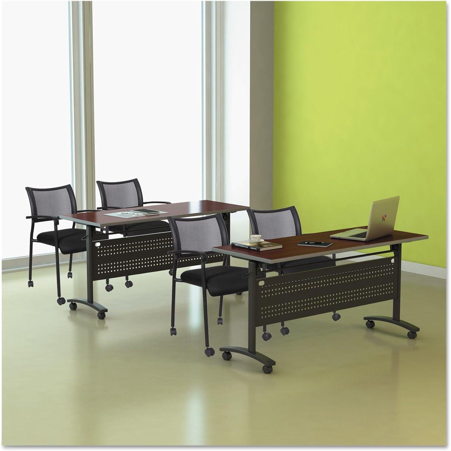Alera Reversible Laminate Table Top, Rectangular, 59 1/2w X 23 5/8,med Cherry/mahogany