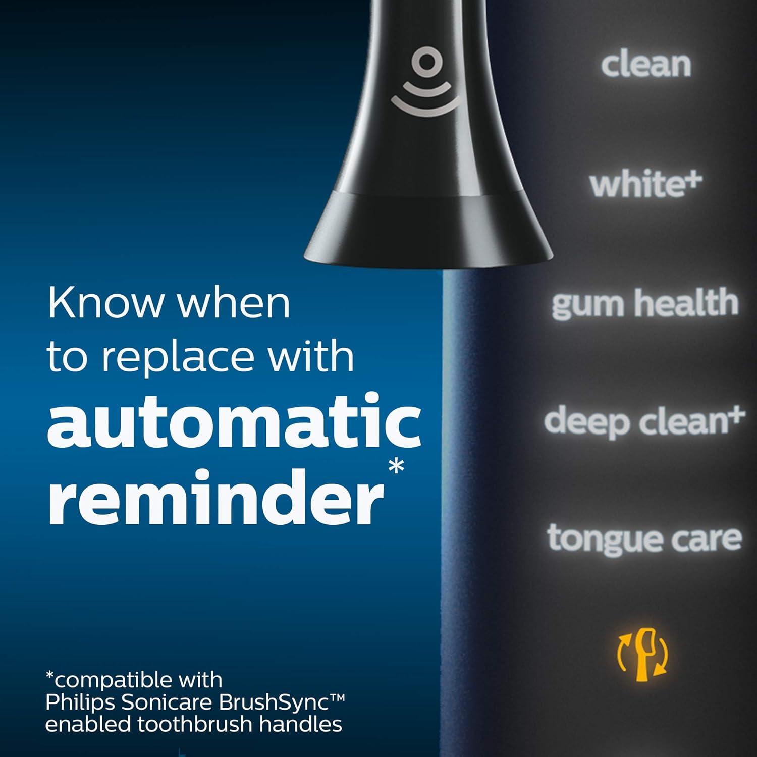 Philips Sonicare C3 Premium 2-in-1 Plaque & Whiten Replacement Electric Toothbrush Head - HX9042/95 - Black - 2pk