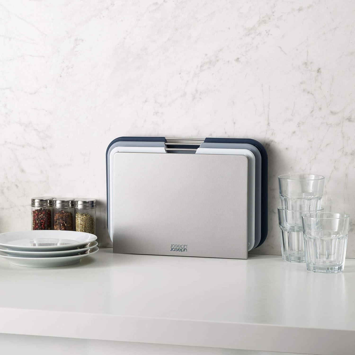 Joseph Joseph Joseph Joseph Nest Boards 3-Piece Cutting Board Set with Stand