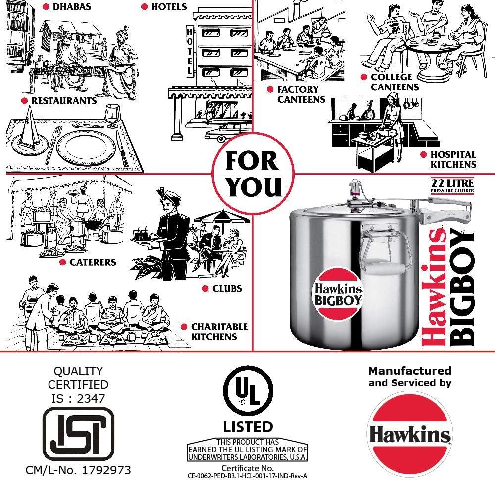 Hawkings Bigboy Aluminium Pressure Cooker
