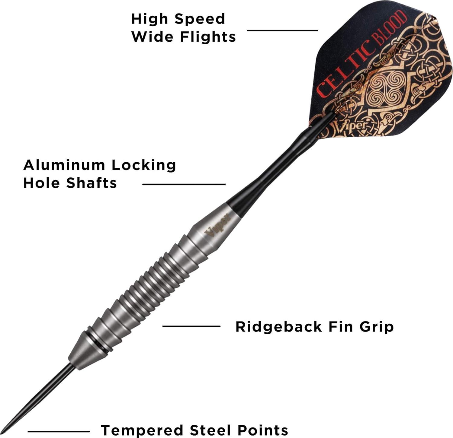 Viper Underground Celtic Blood Steel Tip Darts - 22gms