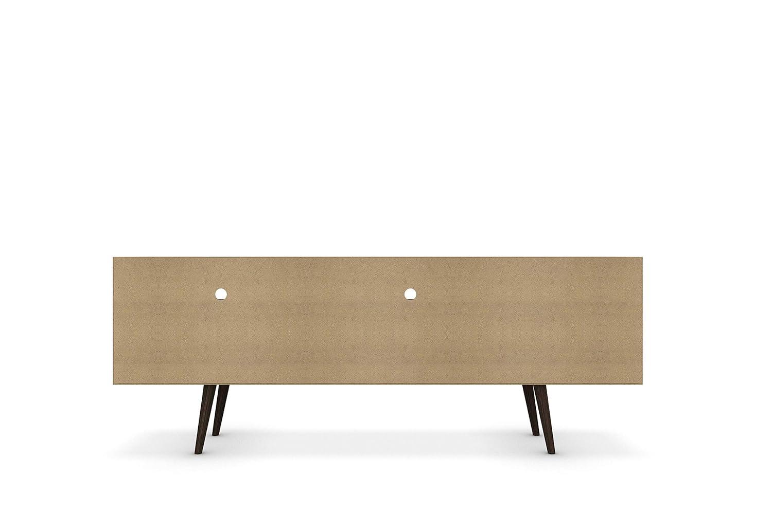 Manhattan Comfort Liberty 70.86 Inch Mid Century Modern Wood TV Stand with Legs