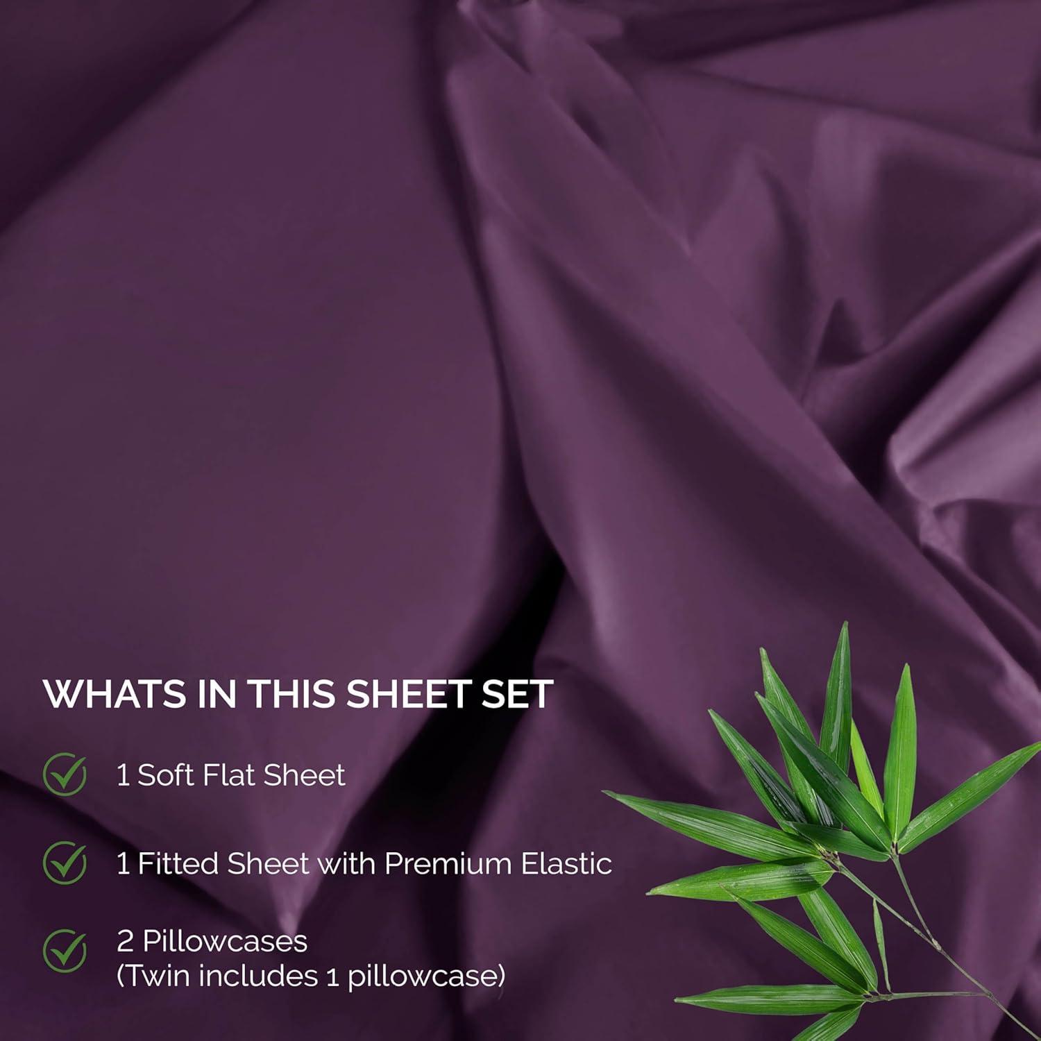 Superior Superior 300 Thread Count Rayon From Bamboo Solid Deep Pocket Bed Sheet Set