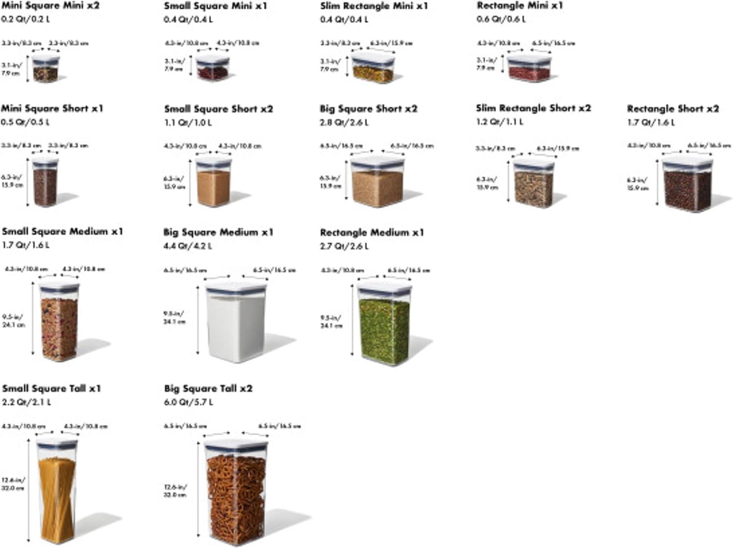 OXO ® POP 20-Piece Airtight Food Storage Container Set