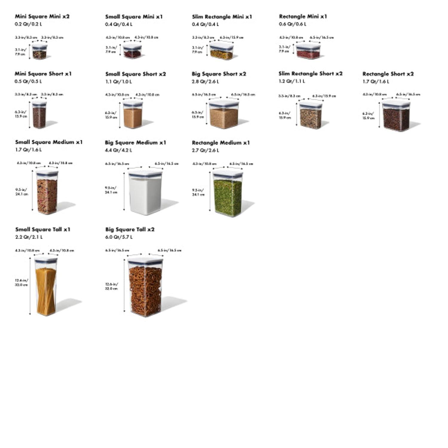 OXO ® POP 20-Piece Airtight Food Storage Container Set