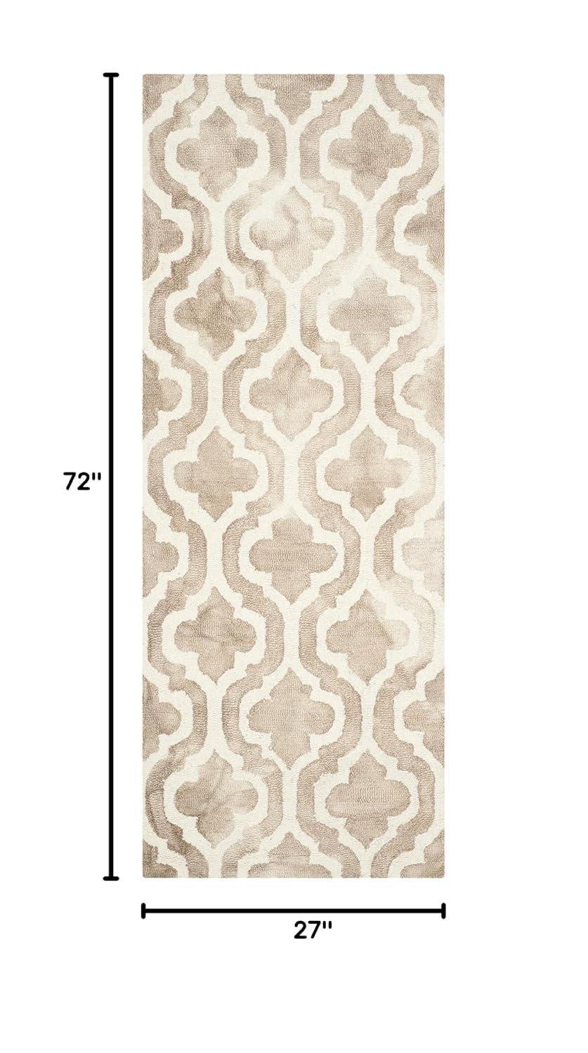Dip Dye DDY537 Hand Tufted Indoor Runner - Beige/Ivory - 2'3"x6' - Safavieh