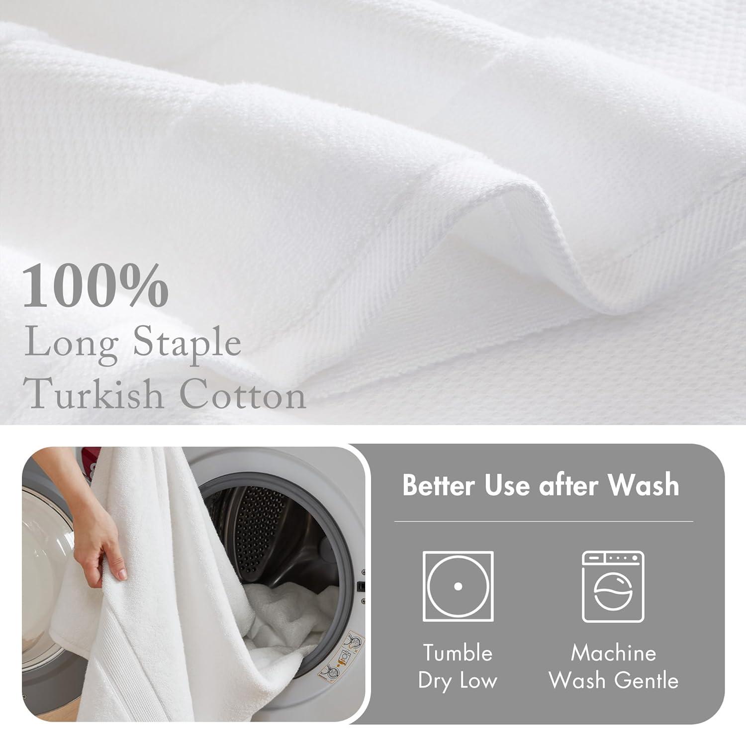 Turkish 100% Cotton Oversized Towel Set