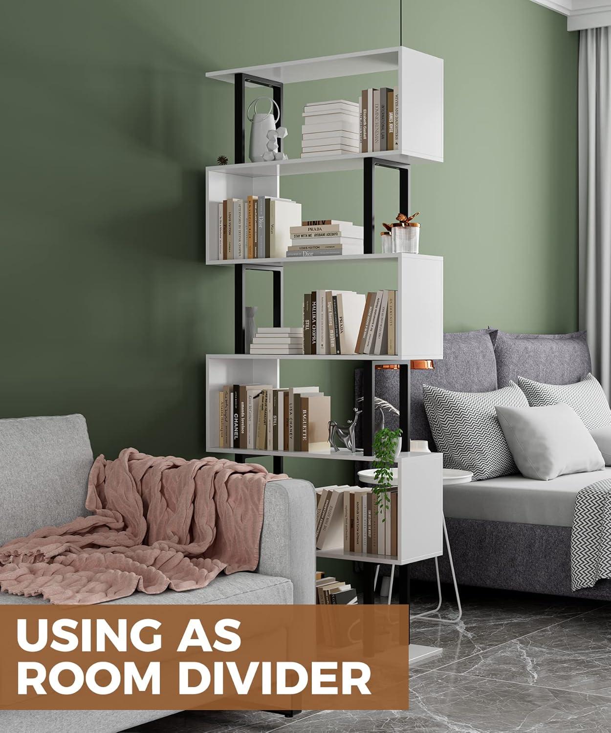 Hokku Designs 6 Tier Geometric Bookcase
