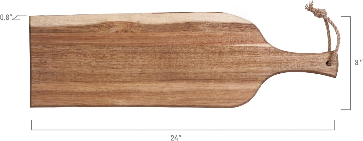 Artisan 24" Acacia Wood Paddle Charcuterie Board