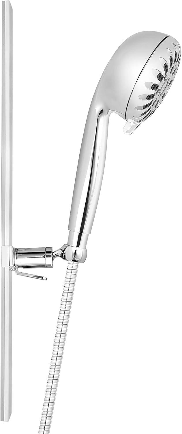 Waterpik Height Select Slide Rail Hand Held Shower Head With PowerPulse