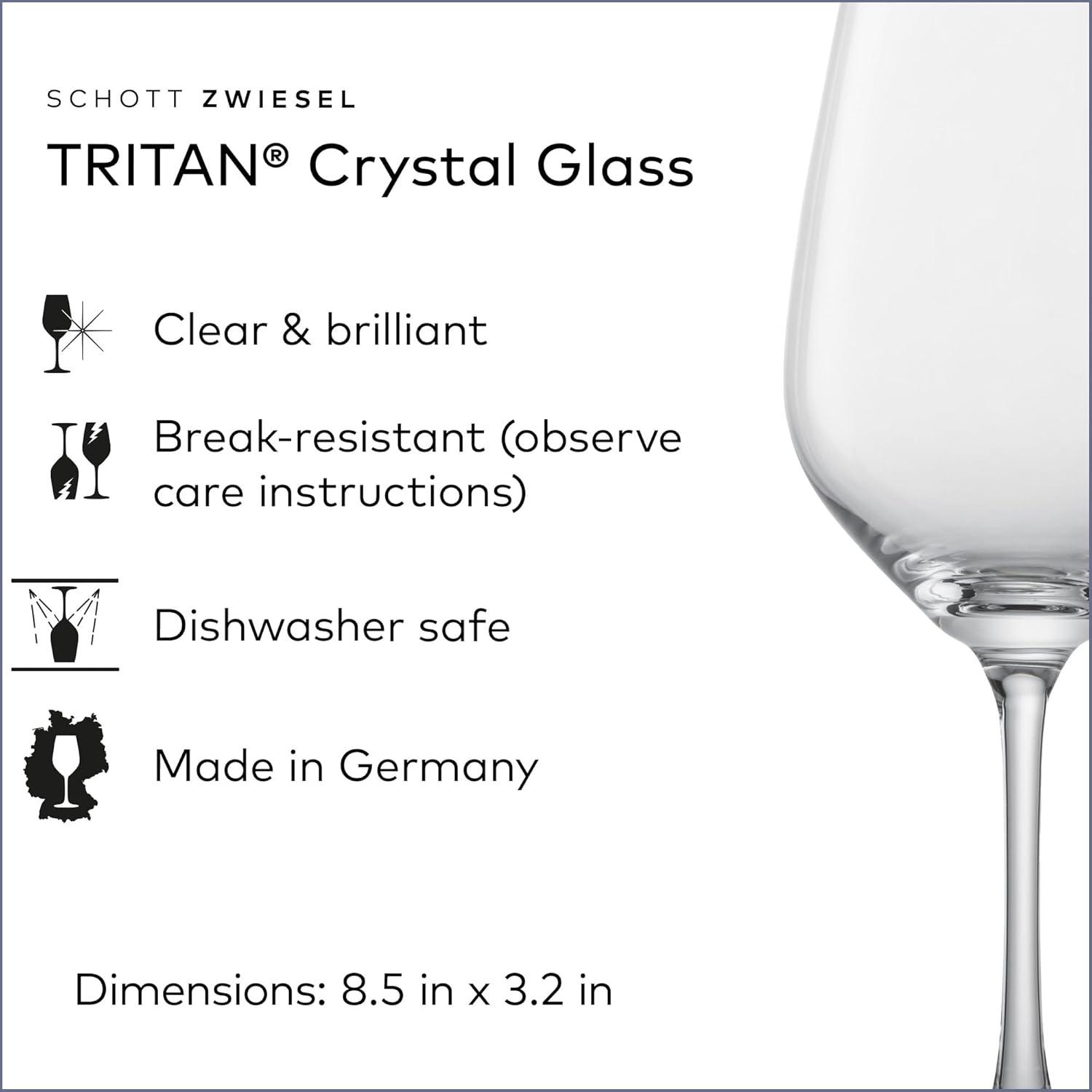 Forte 9 oz. Crystal White Wine Glass
