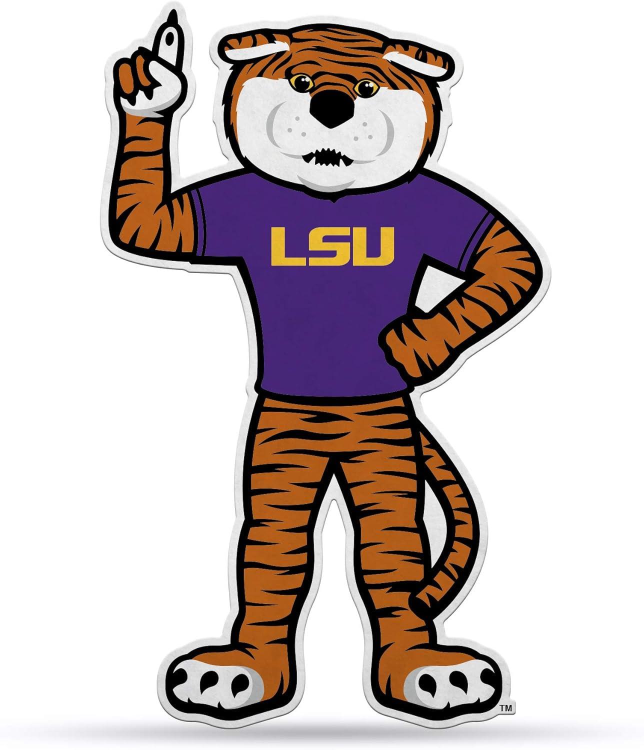 LSU Tigers Felt Die-Cut Pennant Wall Decor