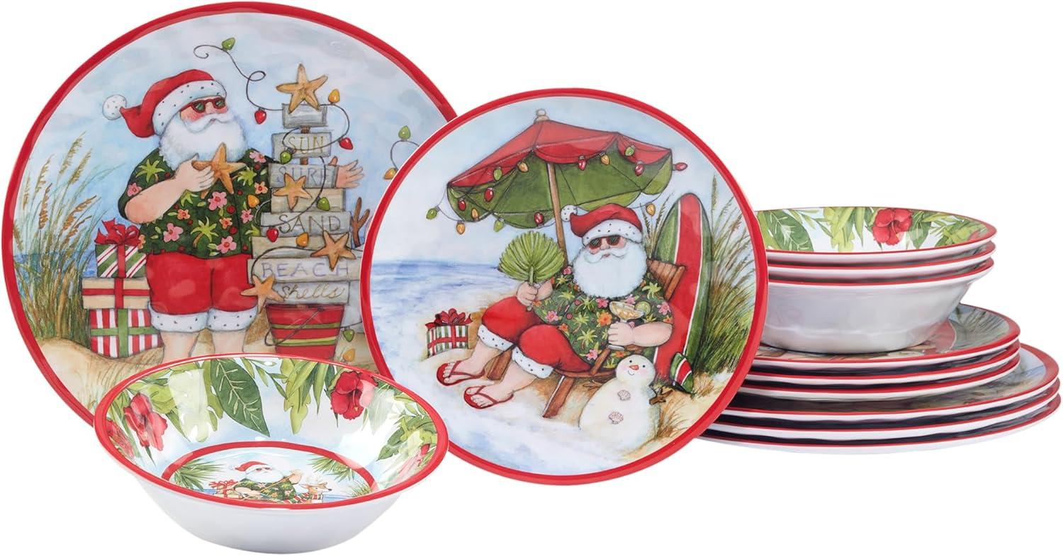 Santa's Wish 12 pc Dinnerware Set