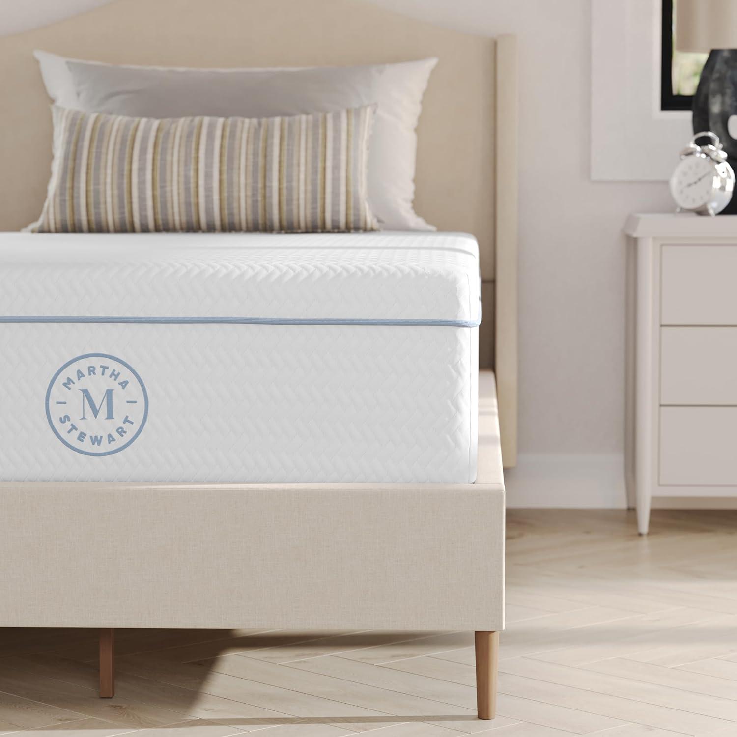 Martha Stewart SleepComplete Medium Support Dual-Action Green Tea Cooling Memory Foam Mattress