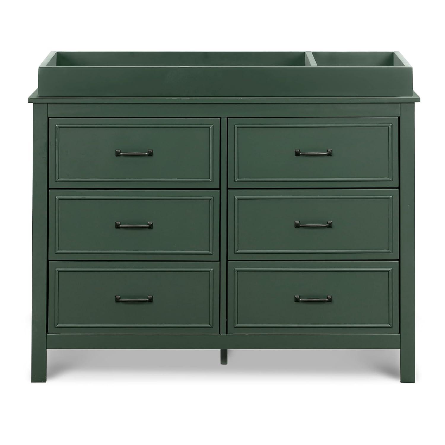 DaVinci Charlie 6-Drawer Double Dresser in Forest Green