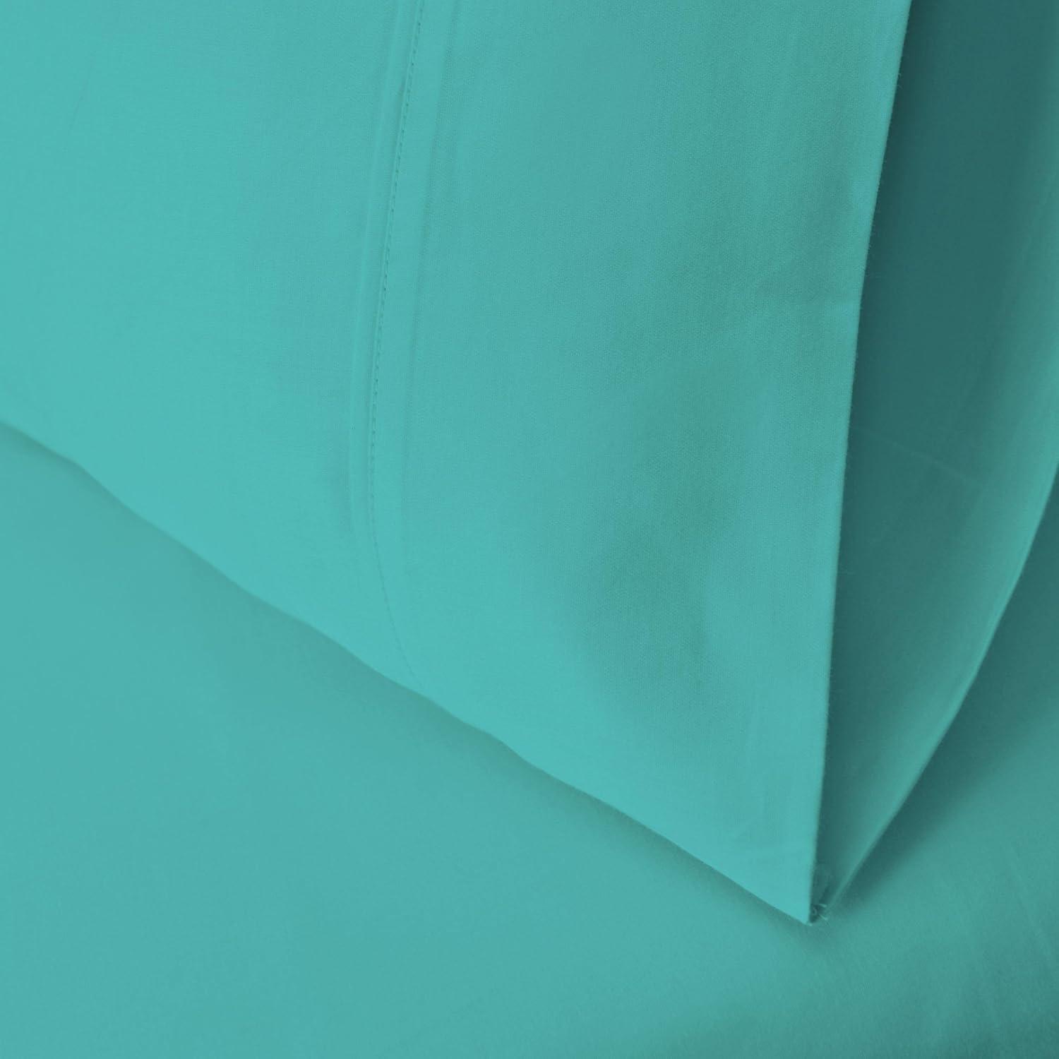 Superior Egyptian Cotton 300 Thread Count Duvet Cover Set, Twin, Teal