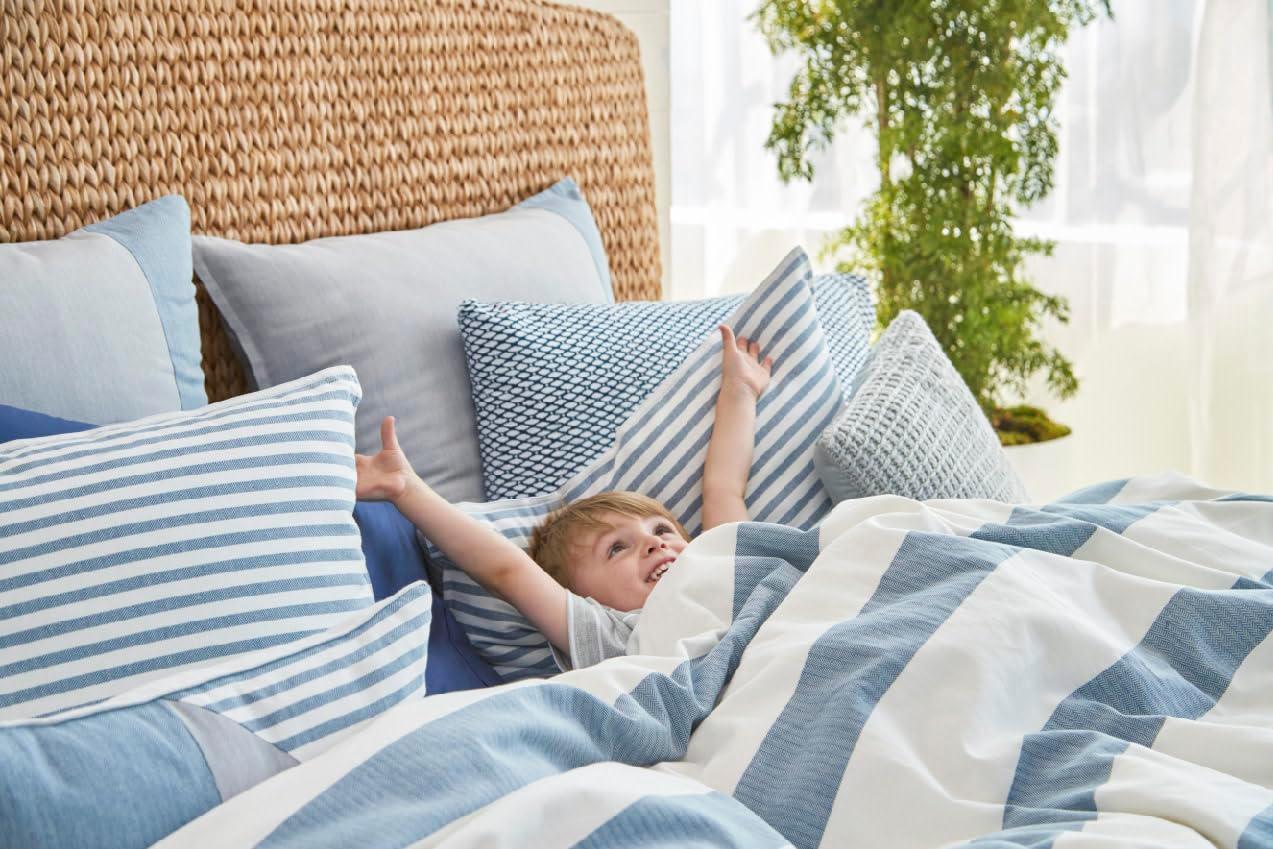 Nautica Nautica Fairwater Cotton Blue Duvet Cover Set