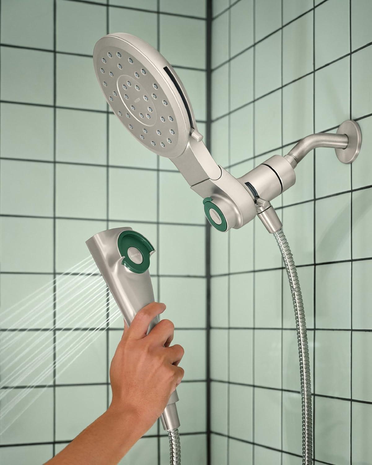 Verso 1.75 GPM Rainshower/Handshower Combination with Infiniti Dial and Magnetix Docking