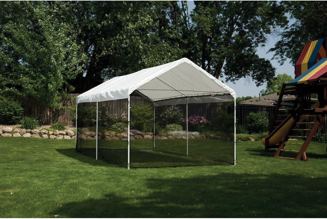 ShelterLogic MaxAP ShelterLogic Black Fabric Screen for Canopy