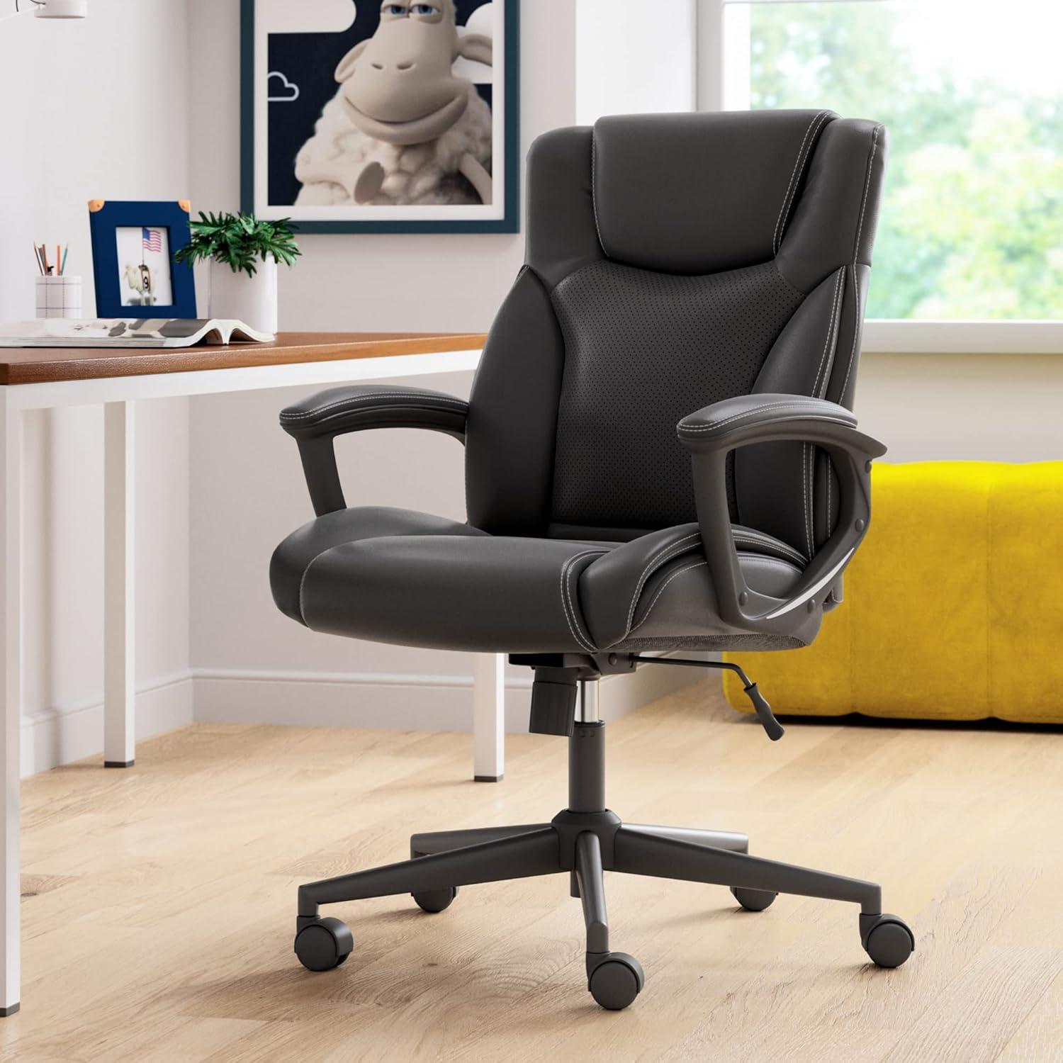 Serta Connor Ergonomic Executive Office Chair with Layered Body Pillows and Contoured Lumbar