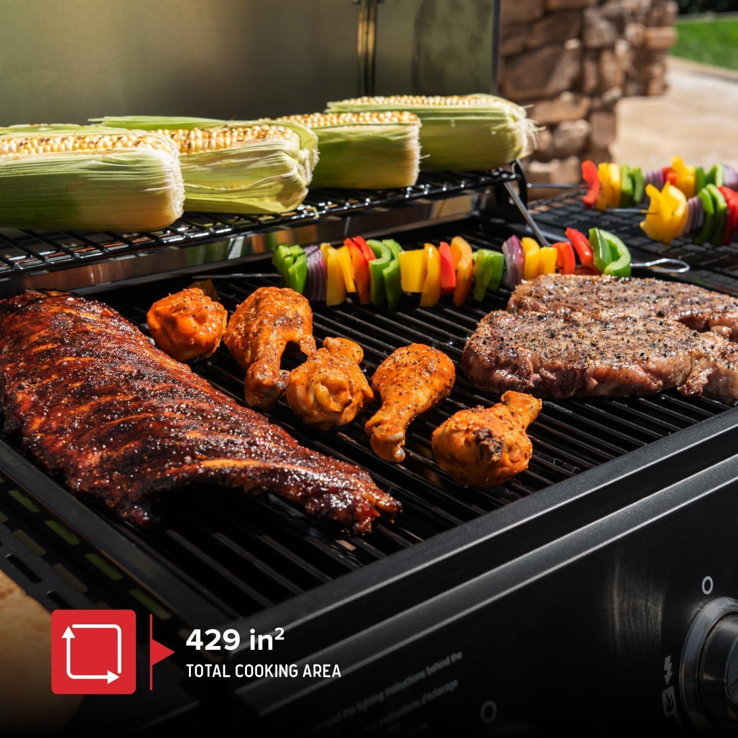 Nexgrill 3-Burner Black and Stainless Steel Propane Gas Grill