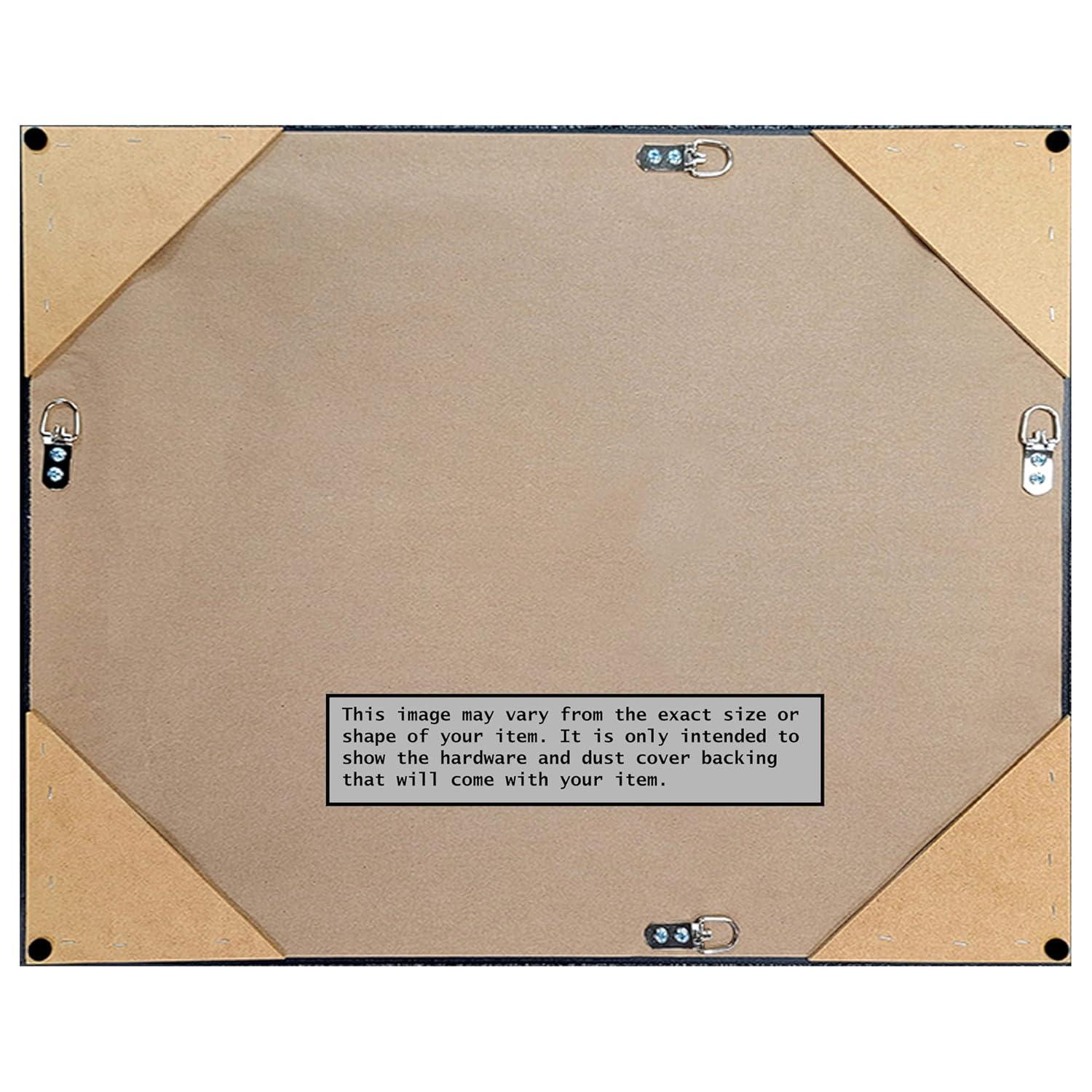 Amanti Art Alexandria White Wash Beveled Wood Wall Mirror 29.25 x 41.25 in.