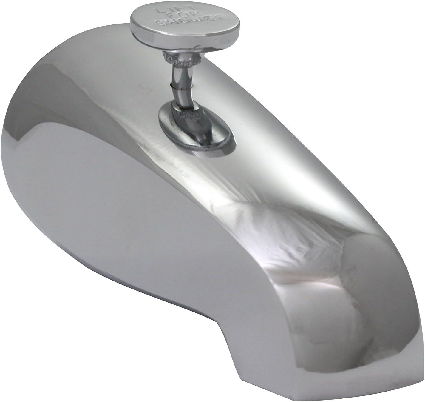 5-1/2" Reach Wall Mount Tub Spout with Rear Diverter