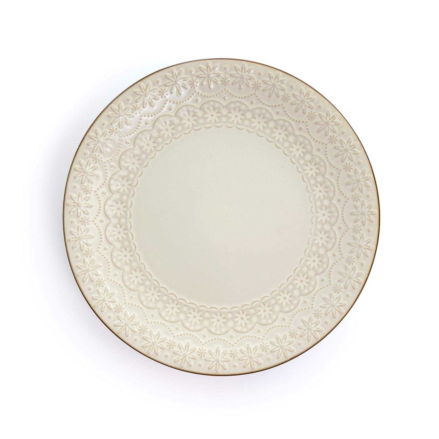 Elama 16 Piece Stoneware Dinnerware Set - Service for 4