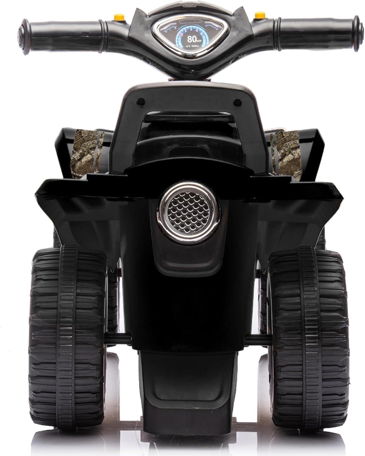 RealTree: Quad Push Car - Black - Foot-To-Floor Ride-On Toy,12mo+