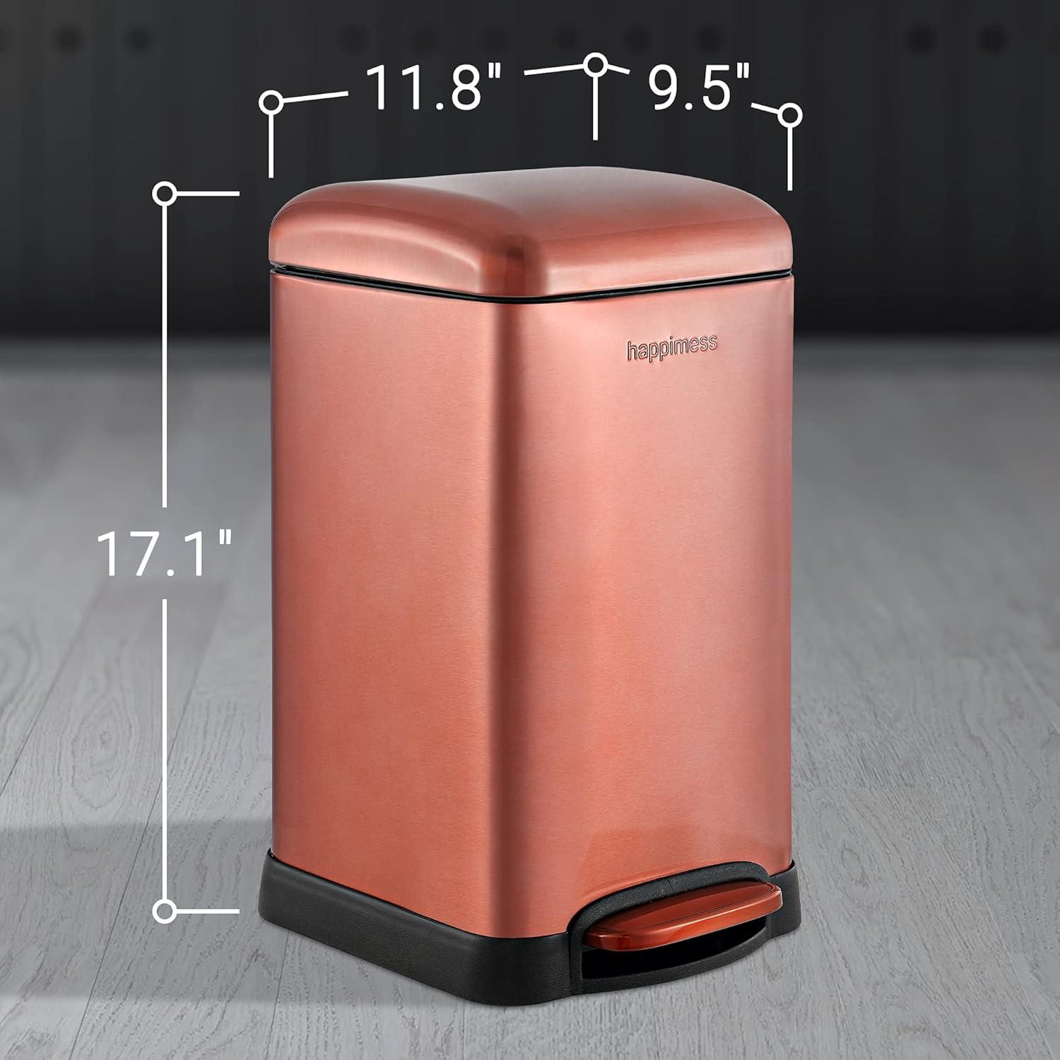 happimess Betty Retro Mini 3.2-Gallon Step-Open Trash Can