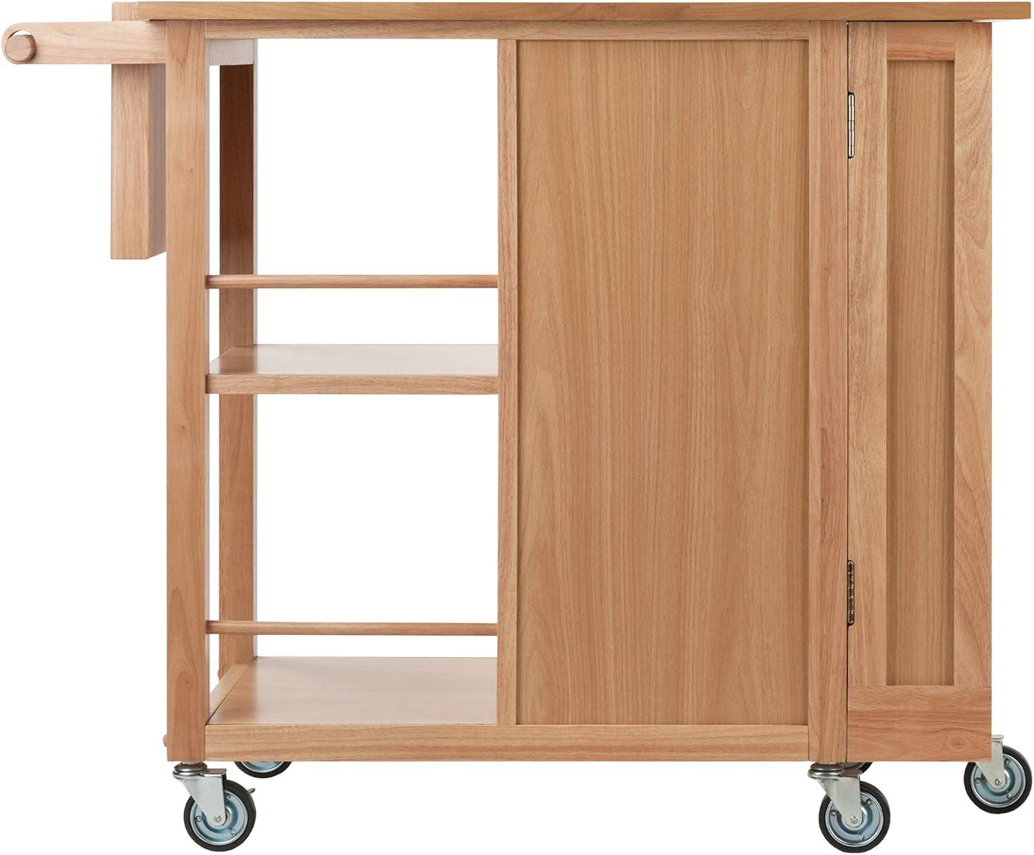 Skyline Decor Douglas 35.63'' H x 42.52'' W Utility Cart with Wheels