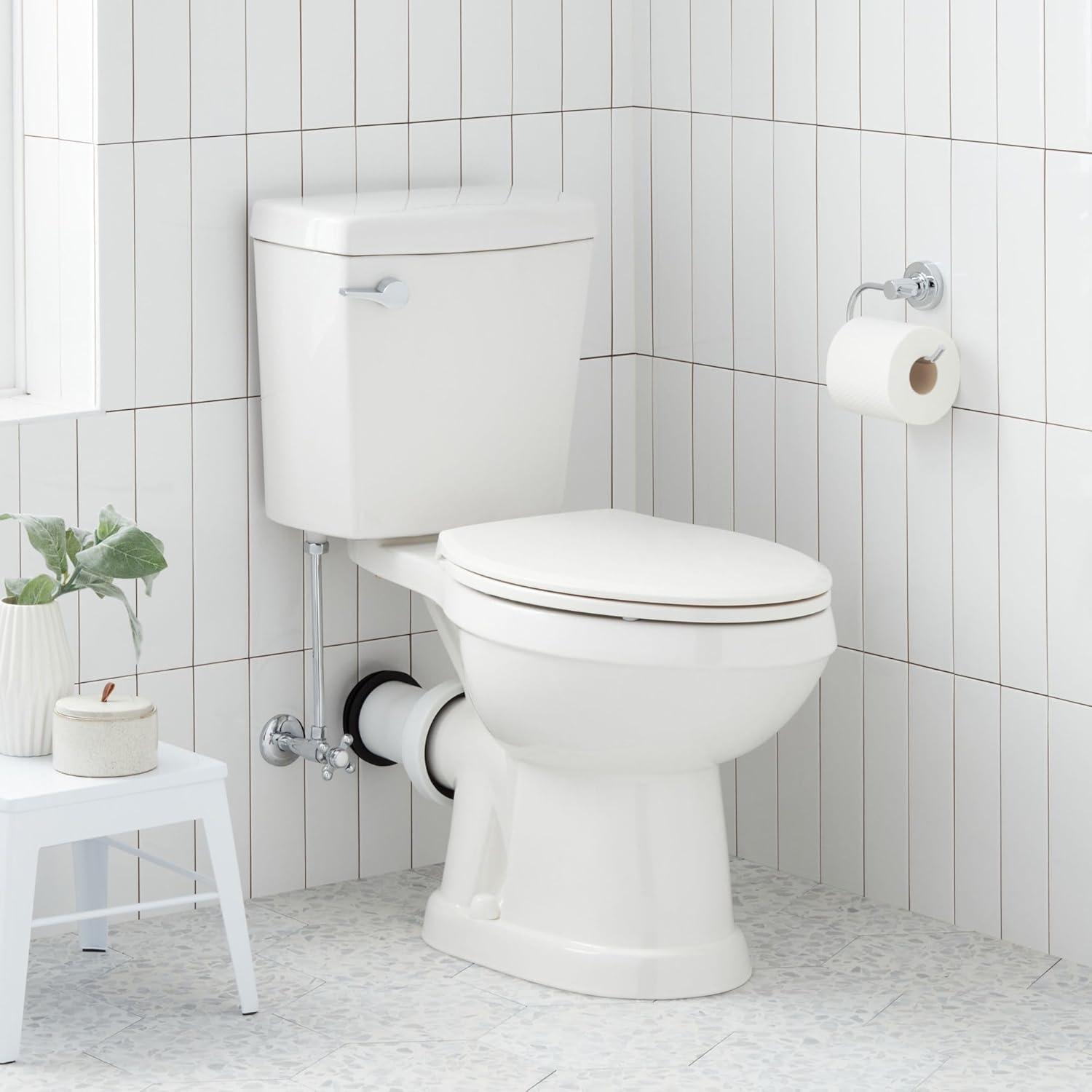 Waycross White Two-Piece Elongated High Efficiency Toilet